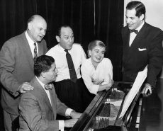 Herbert Greene, Robert Weede, Frank Loesser, Jo Sullivan and Morley Meredith