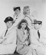 Dick Powell, Eddie Bracken, Mary Martin, Betty Hutton and Rudy Vallee