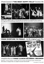 Columbia Records Ad for Original Cast Album