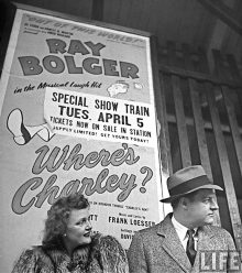 Show Train ad for Where's Charley?